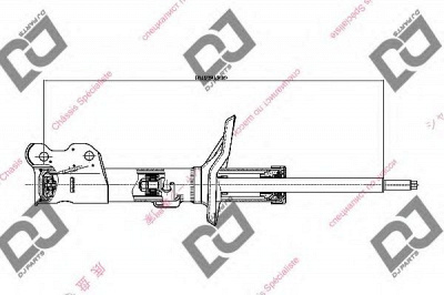 DJ PARTS ds1363gs -  Амортизатор